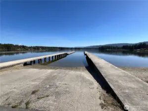 Private boat launch.