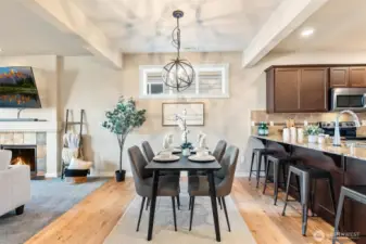 Lots of space for gathering and entertaining.