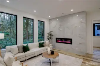 Electric Fireplace - have fun changing the colors of the flame!