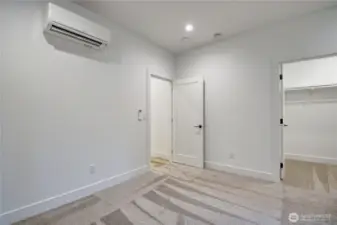 Guest Bedroom with walk-in closet.