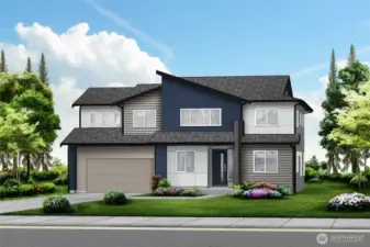 Rendering of home. Not of actual home.