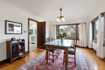 Just across from the Living Room is the Dining Room - again benefitting from the natural light that pours through two large windows.