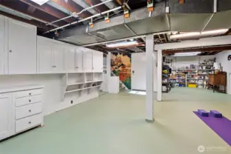 The basement is another area that provides for a myriad of purposes.