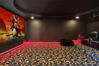 Theater room/virtual reality room