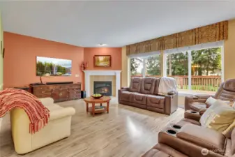 Family Room with Gas Fireplace.