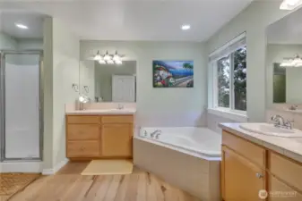 Primary Bath with large soaking tub