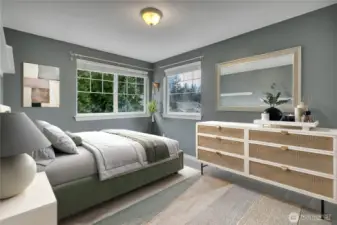 Bedroom #3. This photo is VIRTUALLY staged.