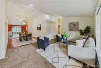 From the entry you have the formal living/dining rooms.