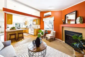 Get cozy by the propane stove.