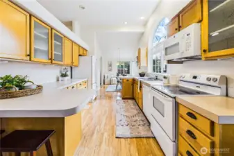 Large kitchen with tons of storage