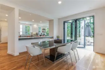 Large dining room with in / out door living