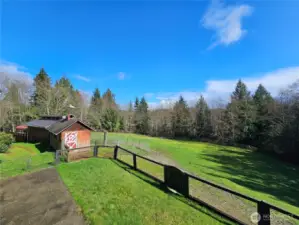 View from Deck towards Barns