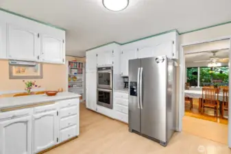 Kitchen is across the hall from the dining room--how convenient!