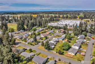 Aerial view of the community