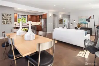 The dining room can handle the largest of dinner parties with ease.