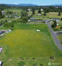 Looking east