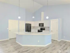 Kitchen with 2 pantries