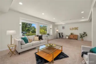 Incredibly spacious living room is perfect for relaxing, hosting, and entertaining!