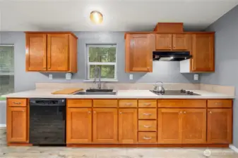 Ample cabinet space