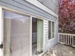 Large windows and a sliding glass door bring in abundant natural light, enhancing the sense of openness throughout.