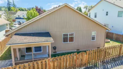 Back Covered Patio-Access to Walking Trail