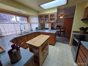 Kitchen windows bring in light