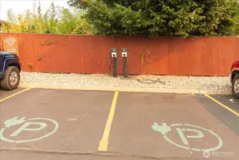 EV chargers for you to use and your guests.