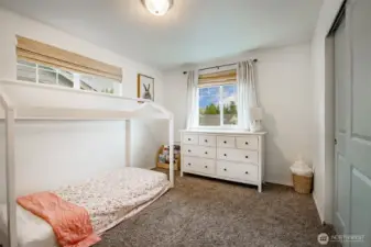 Bedroom #1 with two windows for incredible natural light!