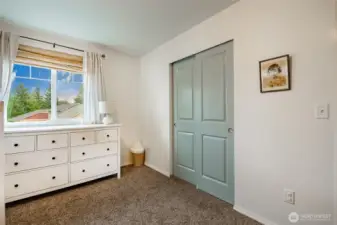 Another view Bedroom 1 with closet