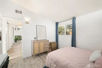 Northeast facing bedroom.