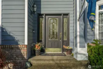 Imagine walking up to your new warm, welcoming entry way