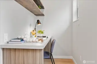 Delightful office or coffee nook located just off the kitchen.
