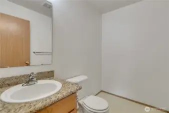 1/2 bath on the lower level