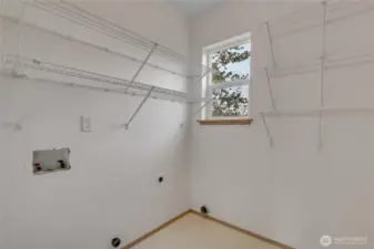 Large laundry room on the lower level