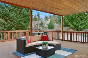 Lots of room for your outdoor living and dining areas.