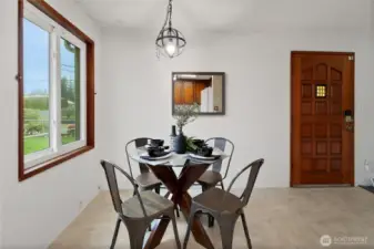 room for a dining table