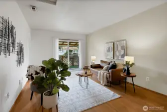 Sliding glass door off the Den/RecRoom