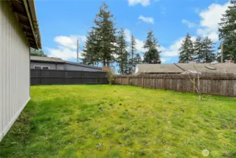 Fully Fenced Back yard