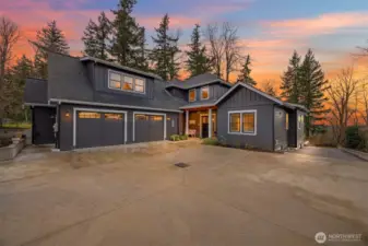 Plenty of storage in the oversized 2-car garage.