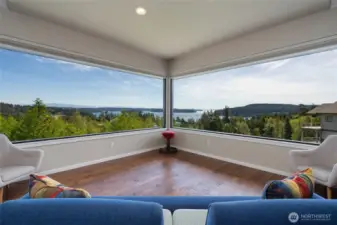 Corner windows with stunning views