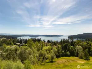 Open view with a, "top of the world" feeling & view of 2.51 acre lot