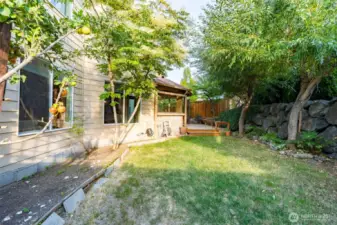 Peaceful and serene landscaping.