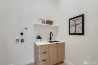 Not just a laundry, but a laundry ROOM.