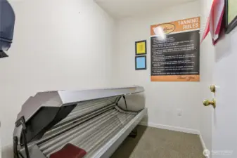 Tanning Bed.