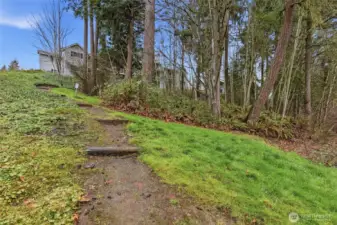 Entrance of walking trail.