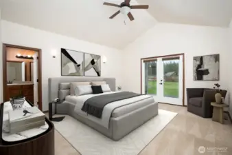 Primary Bedroom with Virtual Staging!