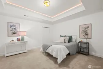 Large third bedroom is so private, you're apt to miss it if you didn't know it was there.