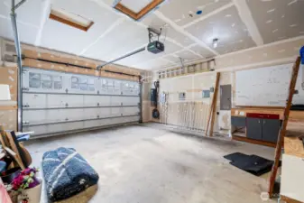 A true two car attached garage means you'll never feel a drop of that "liquid sunshine" Washington is so famous for.