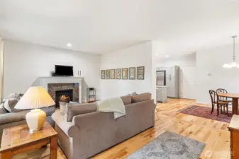 View of living room from the front door