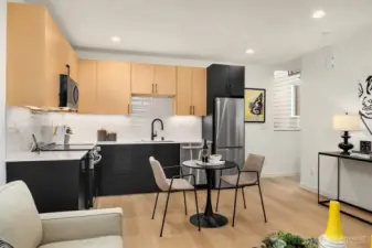 Photo from model home with similar layout